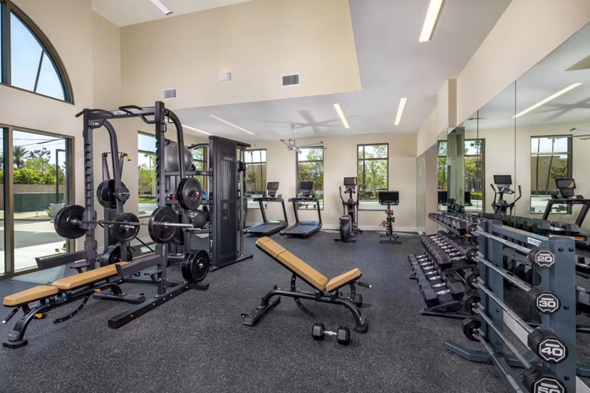 fitness center at Alta Merita Apartments