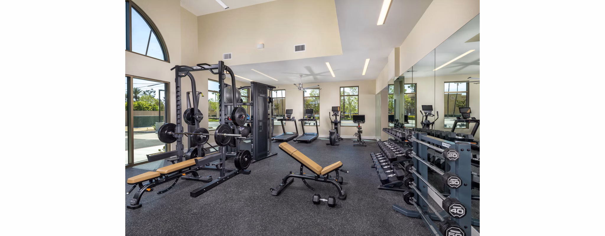fitness center at Alta Merita Apartments