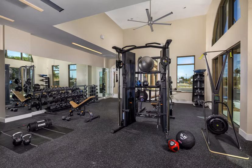 fitness center at Alta Merita Apartments