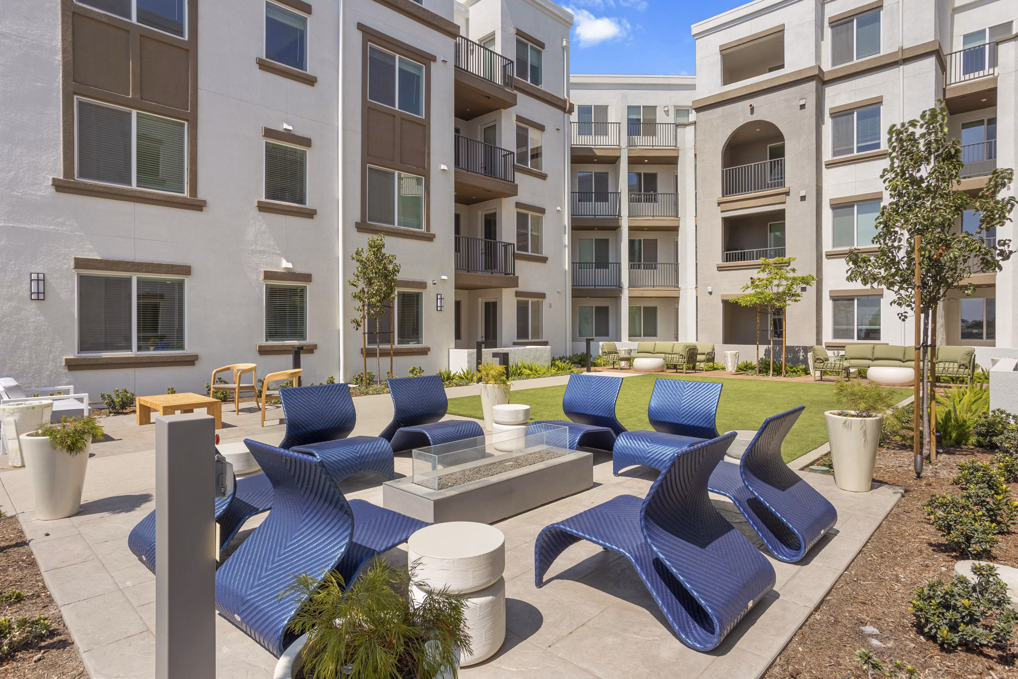 fire pit at Alta Westwind Apartments