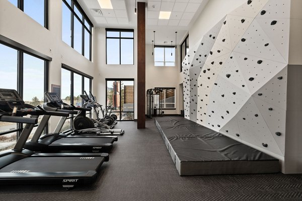 fitness center at The Lock at Flatirons Apartments