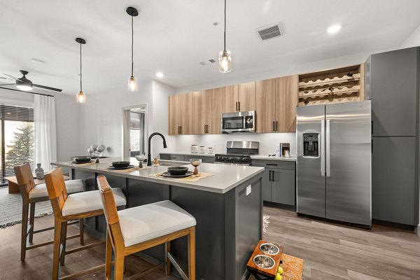 kitchen at The Lock at Flatirons Apartments