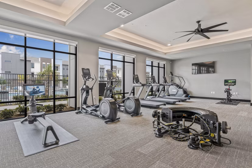fitness center at Alta Monarch Crossing Apartments