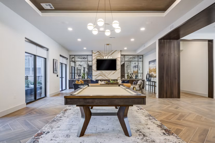 clubhouse at The Flynn at Live Oak Apartments