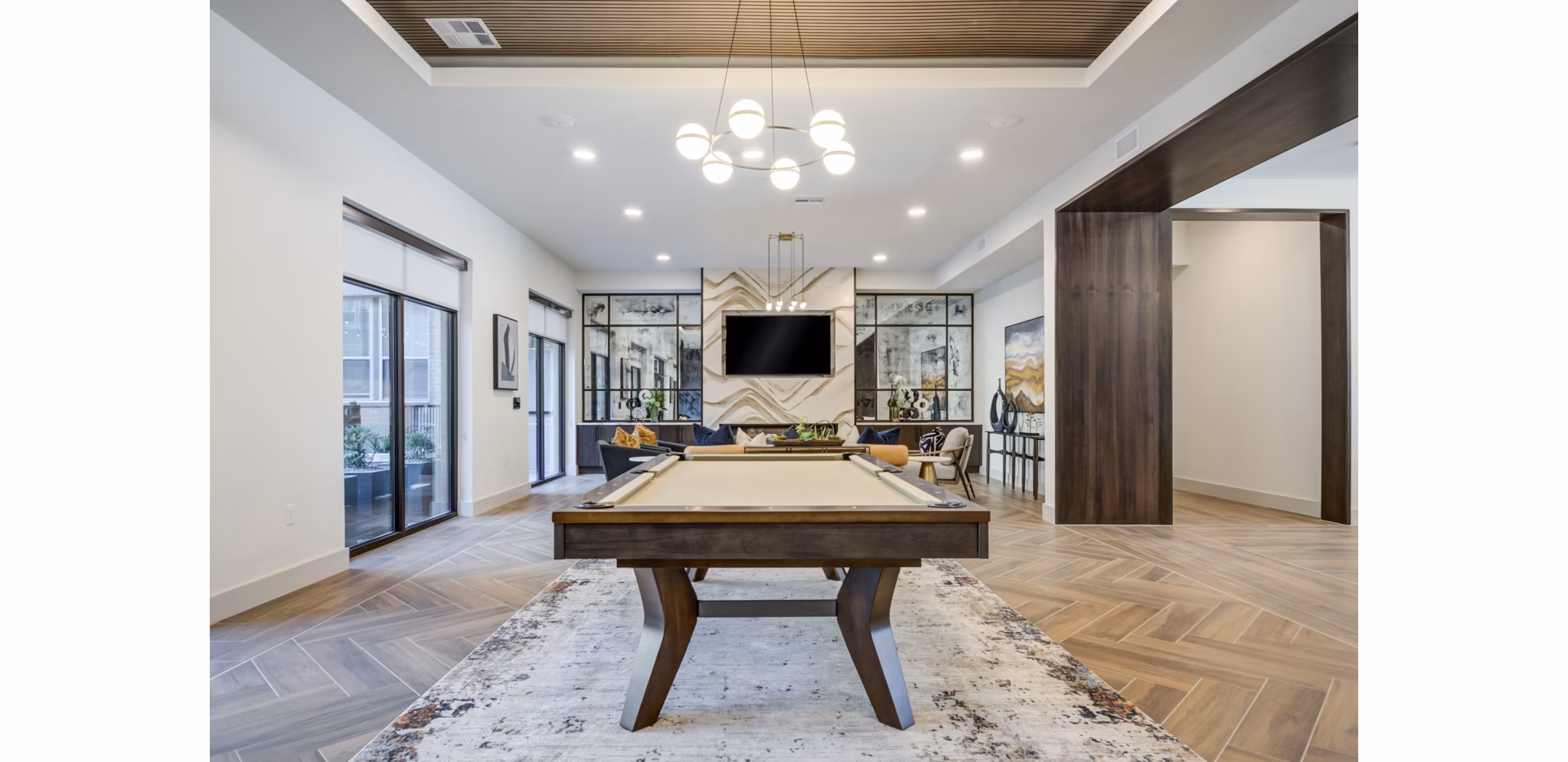 clubhouse at The Flynn at Live Oak Apartments