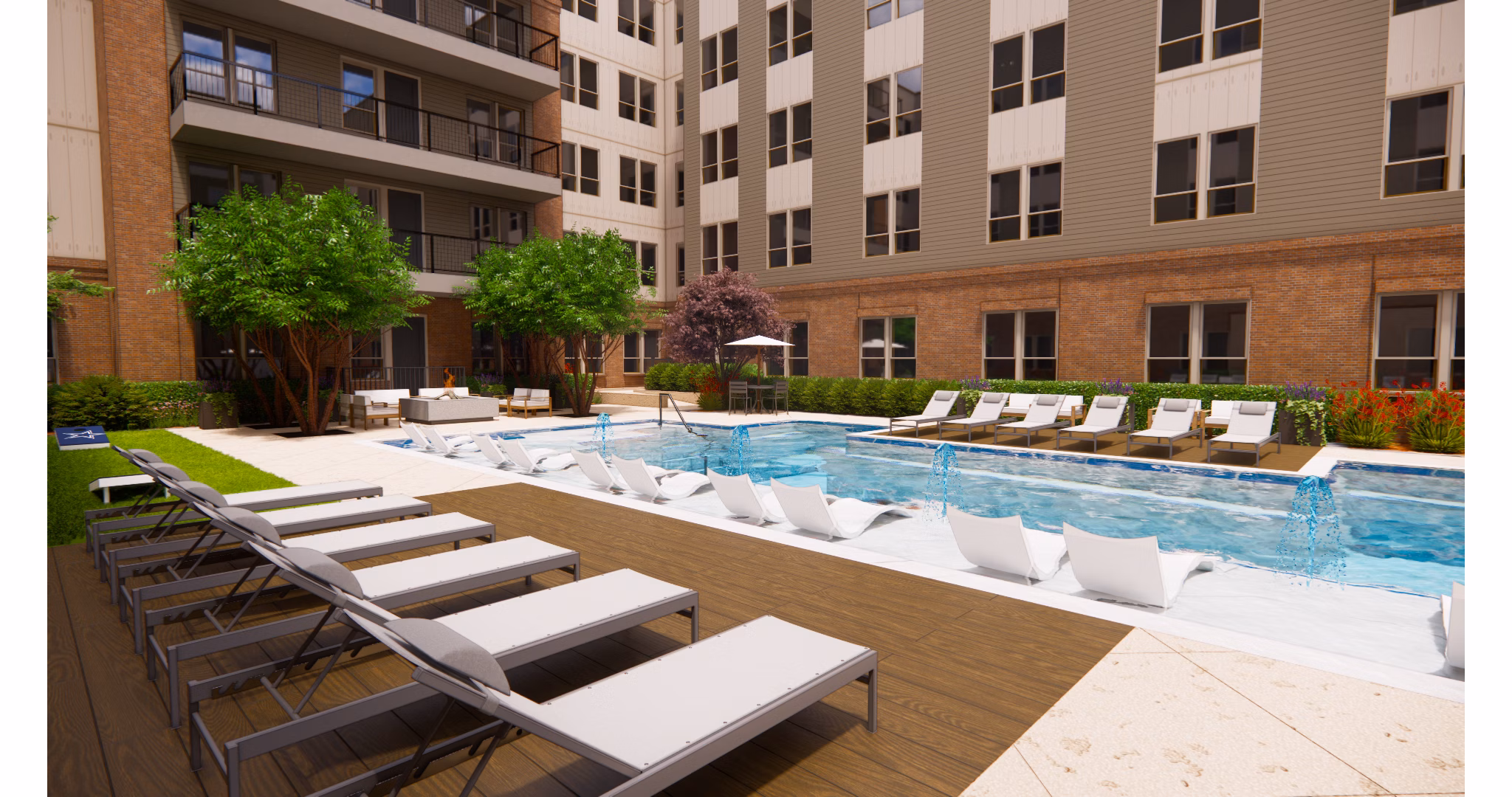 rendering for The Flynn at Live Oak Apartments
