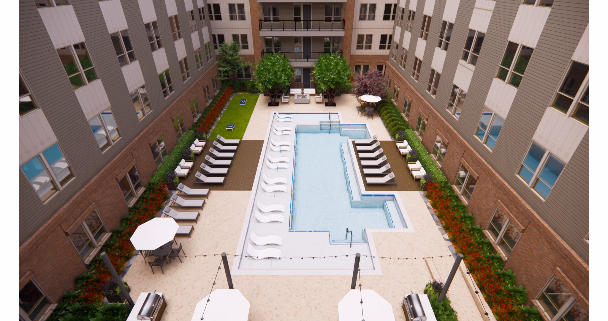 rendering for The Flynn at Live Oak Apartments