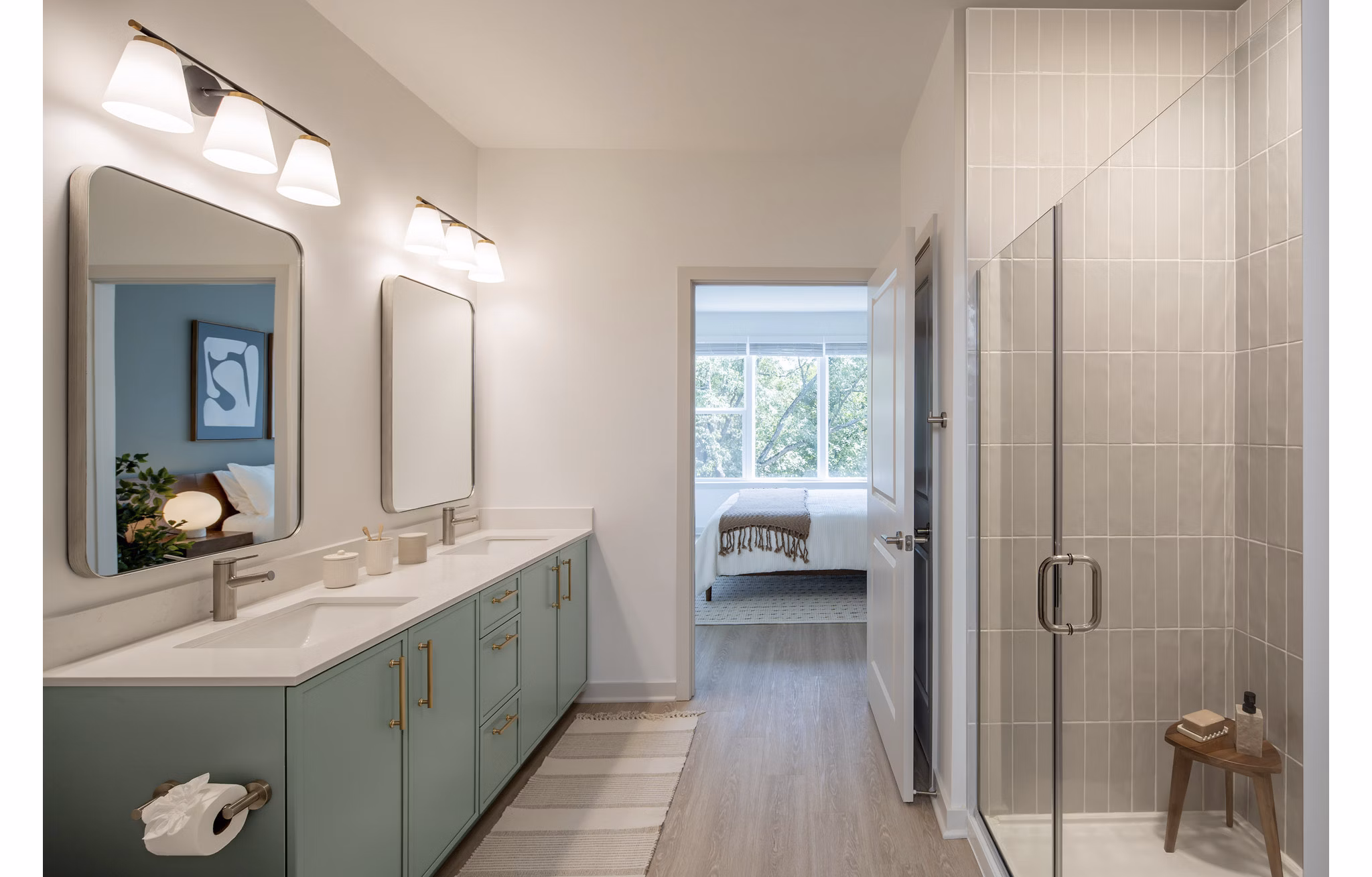 bathroom at Wyatt Apartments