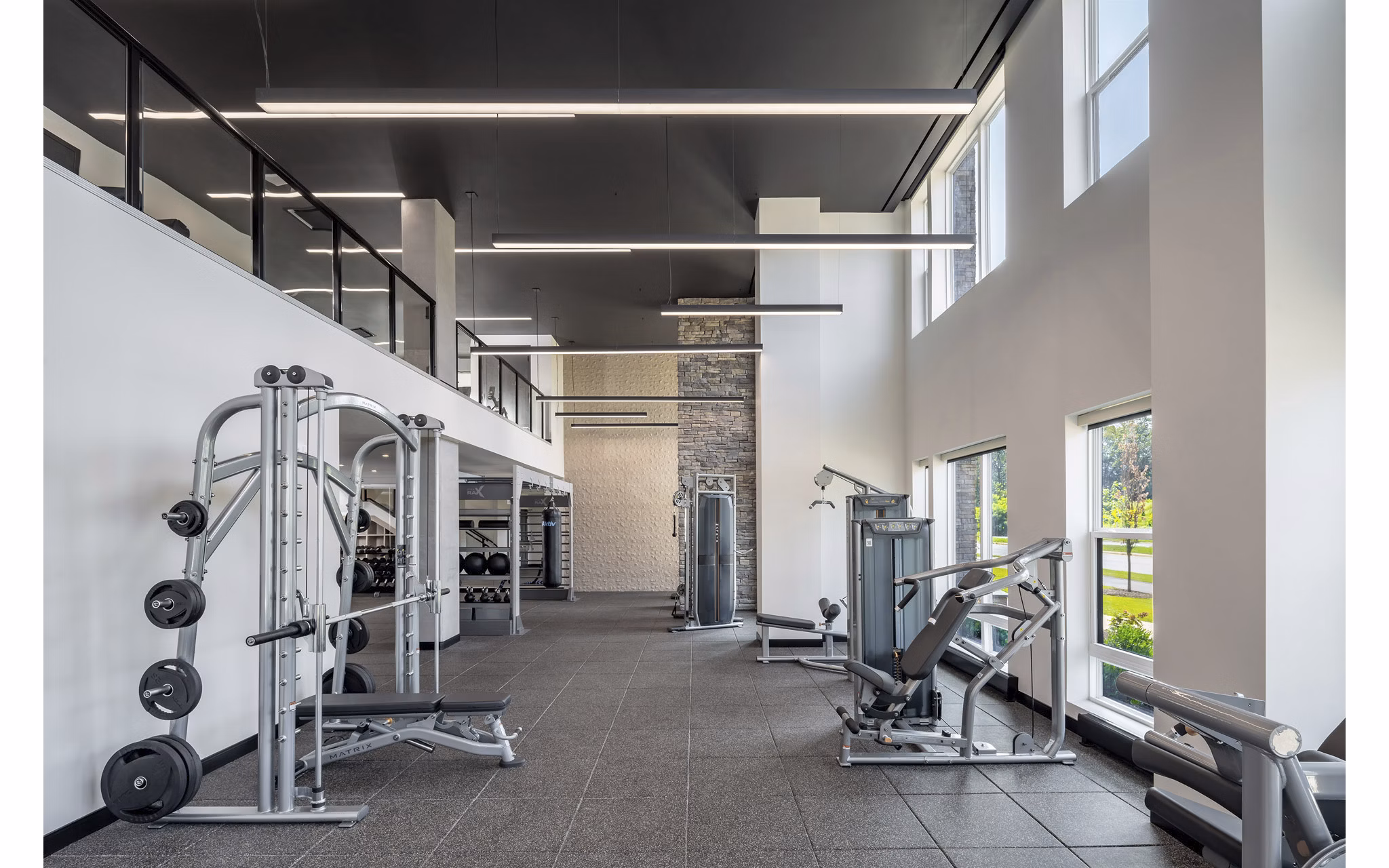 fitness center at Wyatt Apartments