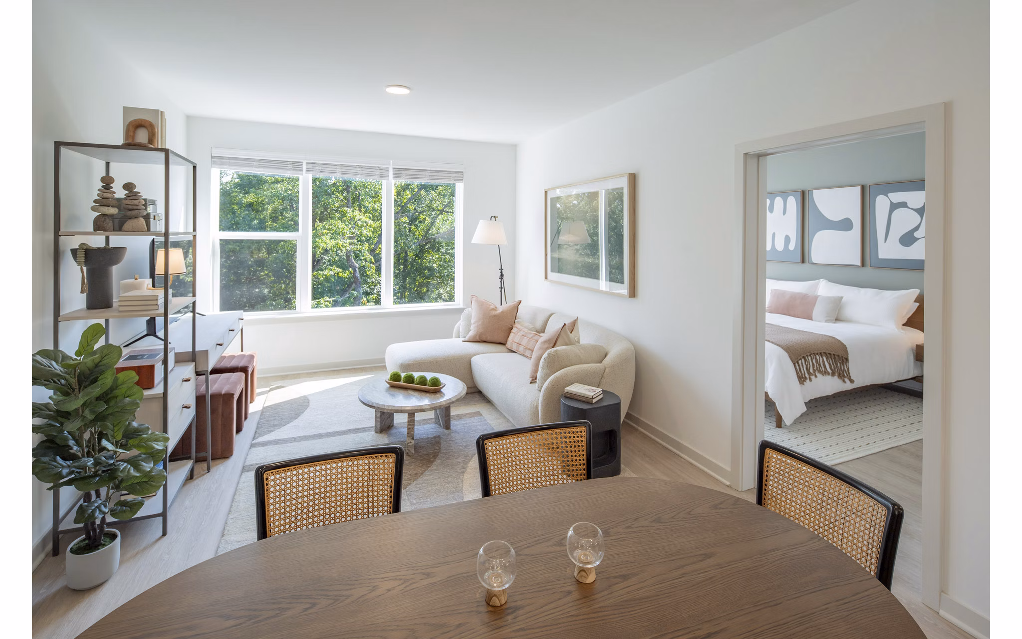 living room at Wyatt Apartments