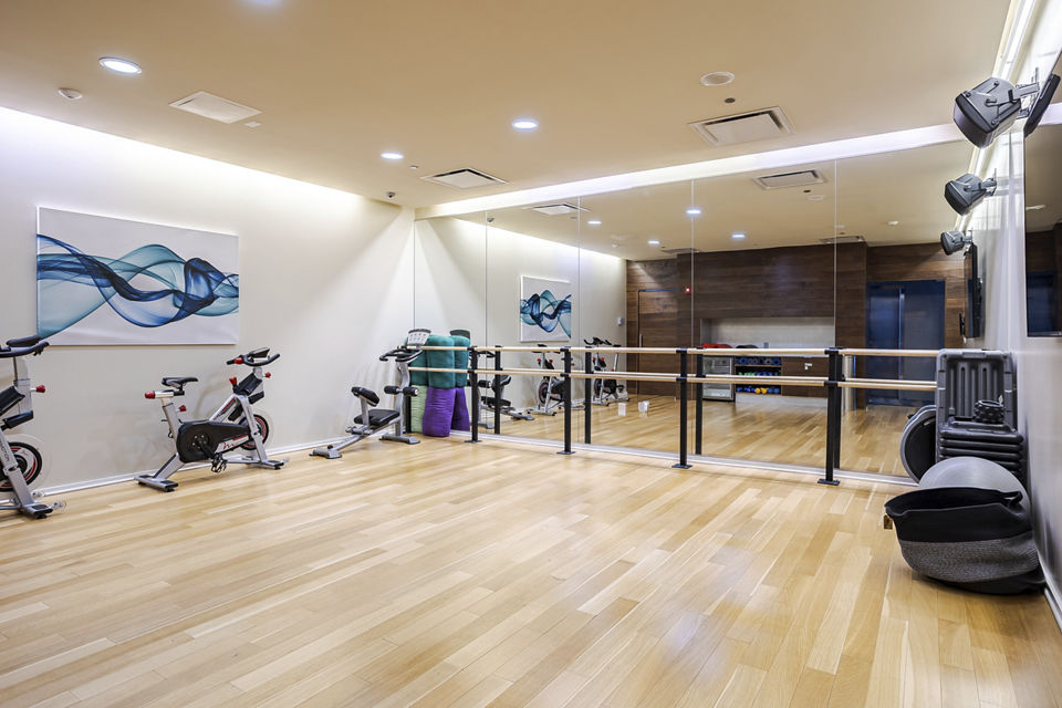 fitness center at Catalyst Apartments