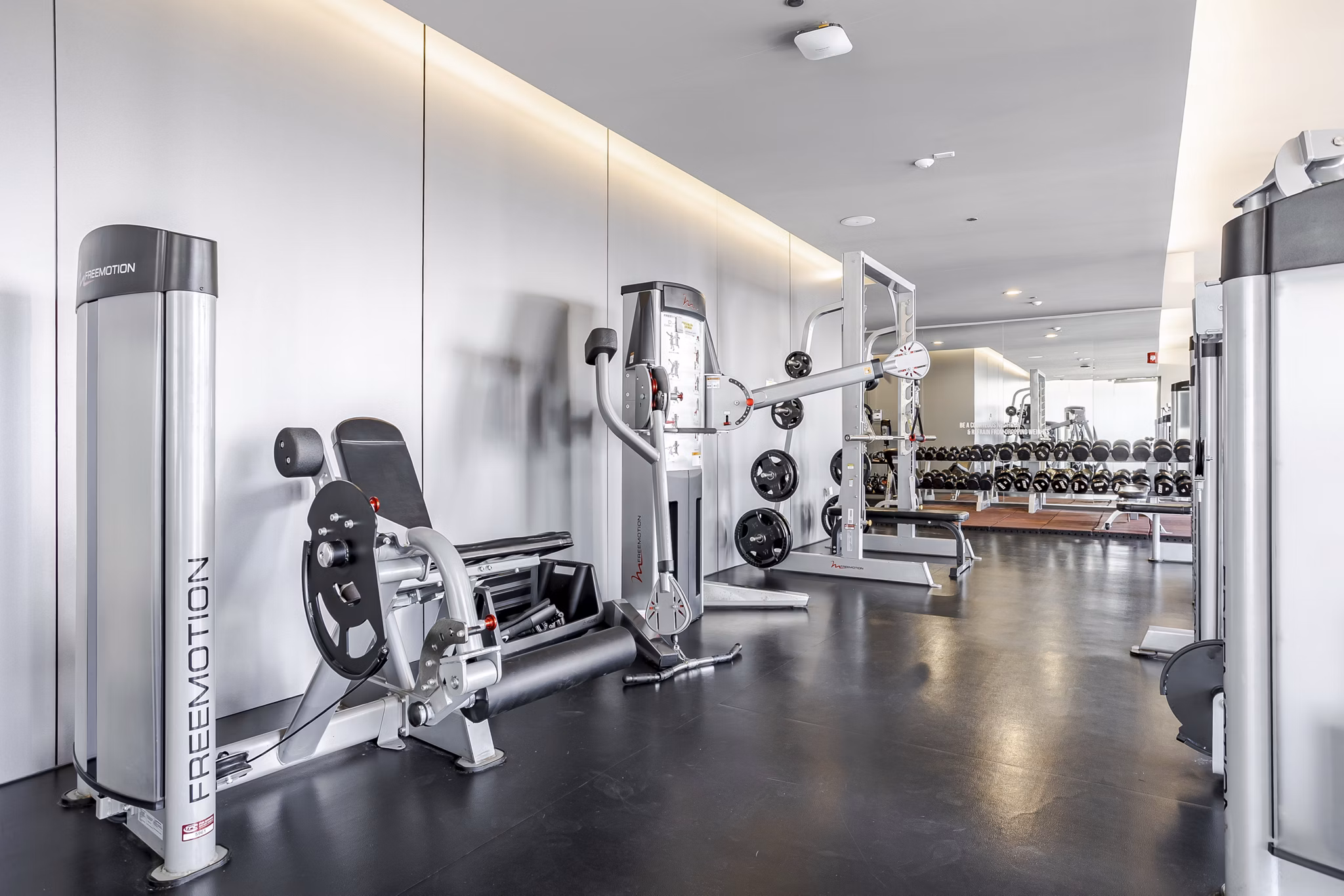 fitness center at Catalyst Apartments