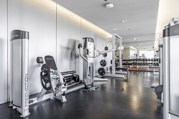 fitness center at Catalyst Apartments