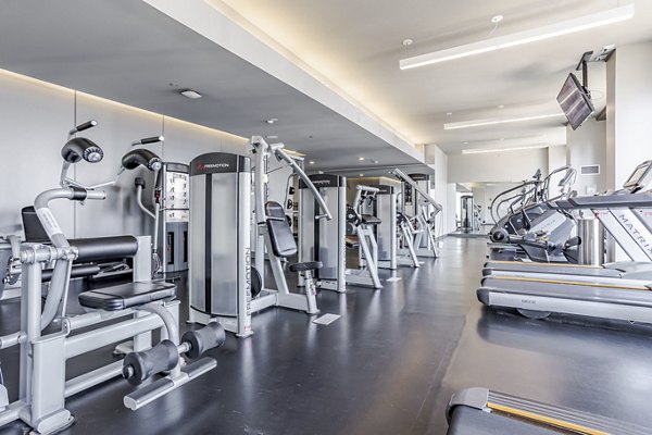 fitness center at Catalyst Apartments