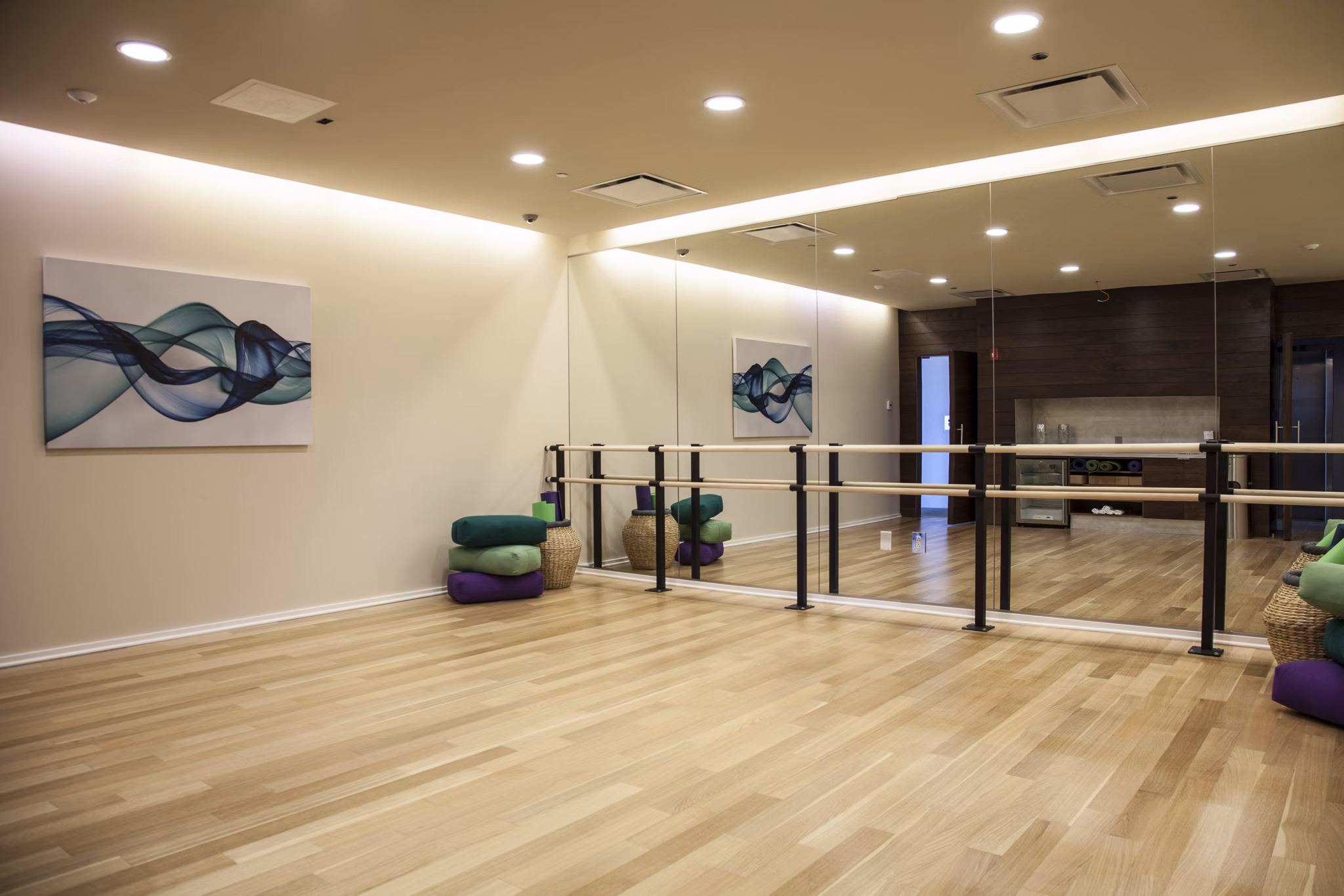 fitness center at Catalyst Apartments 