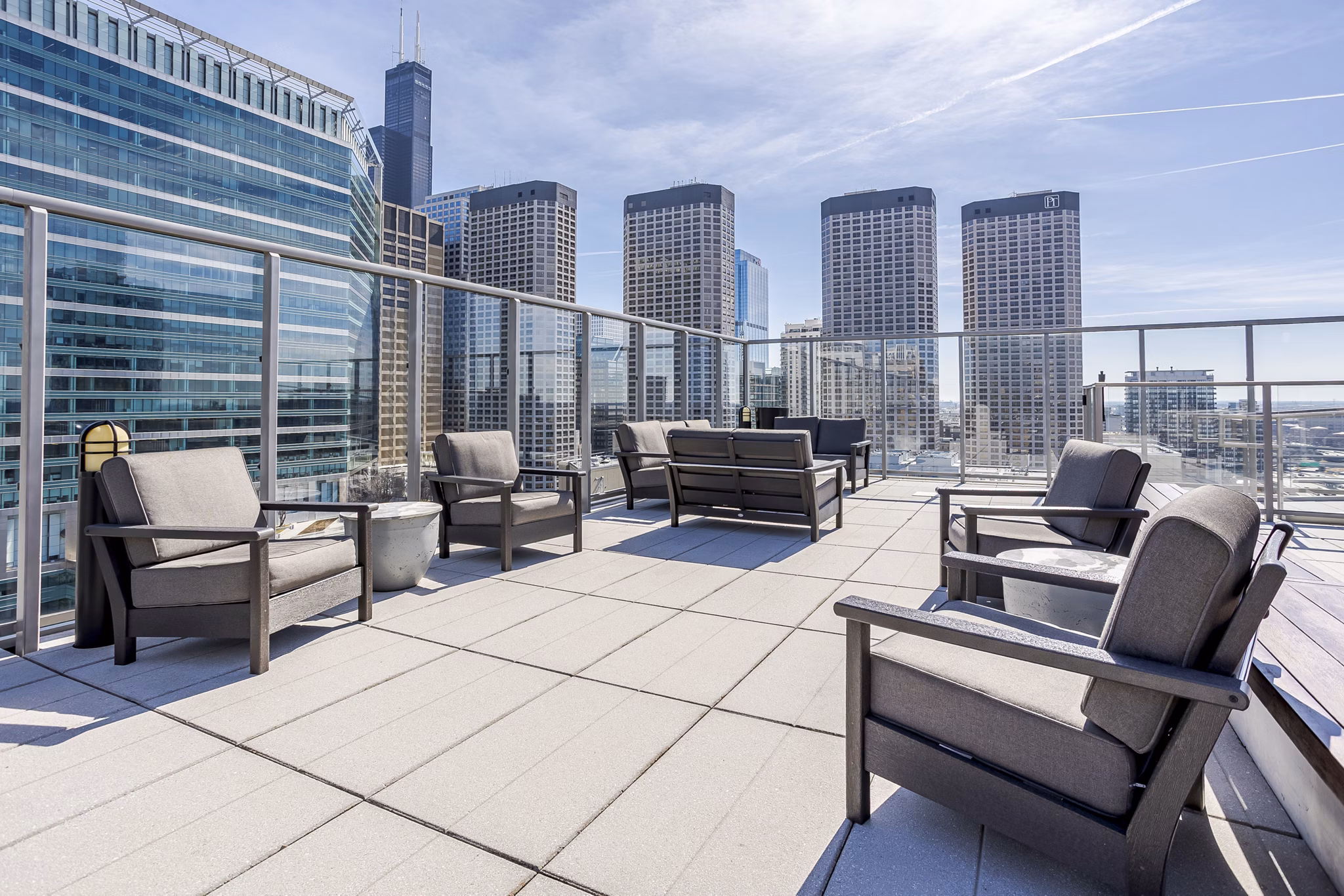 patio at Catalyst Apartments
