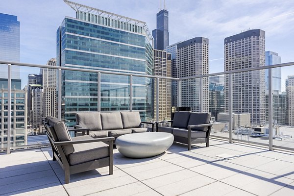 patio at Catalyst Apartments