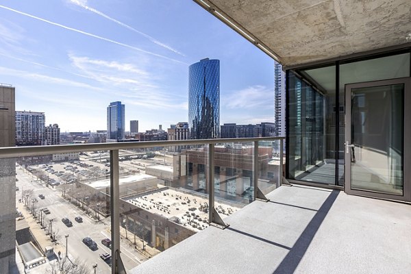 patio at Catalyst Apartments