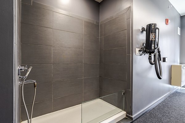 dog wash station at Catalyst Apartments