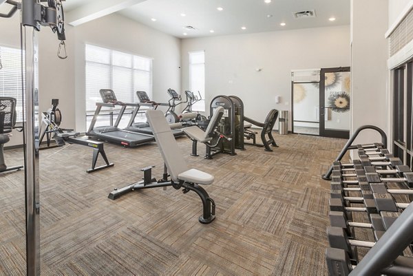fitness center at Marq at Monument Ridge Apartments