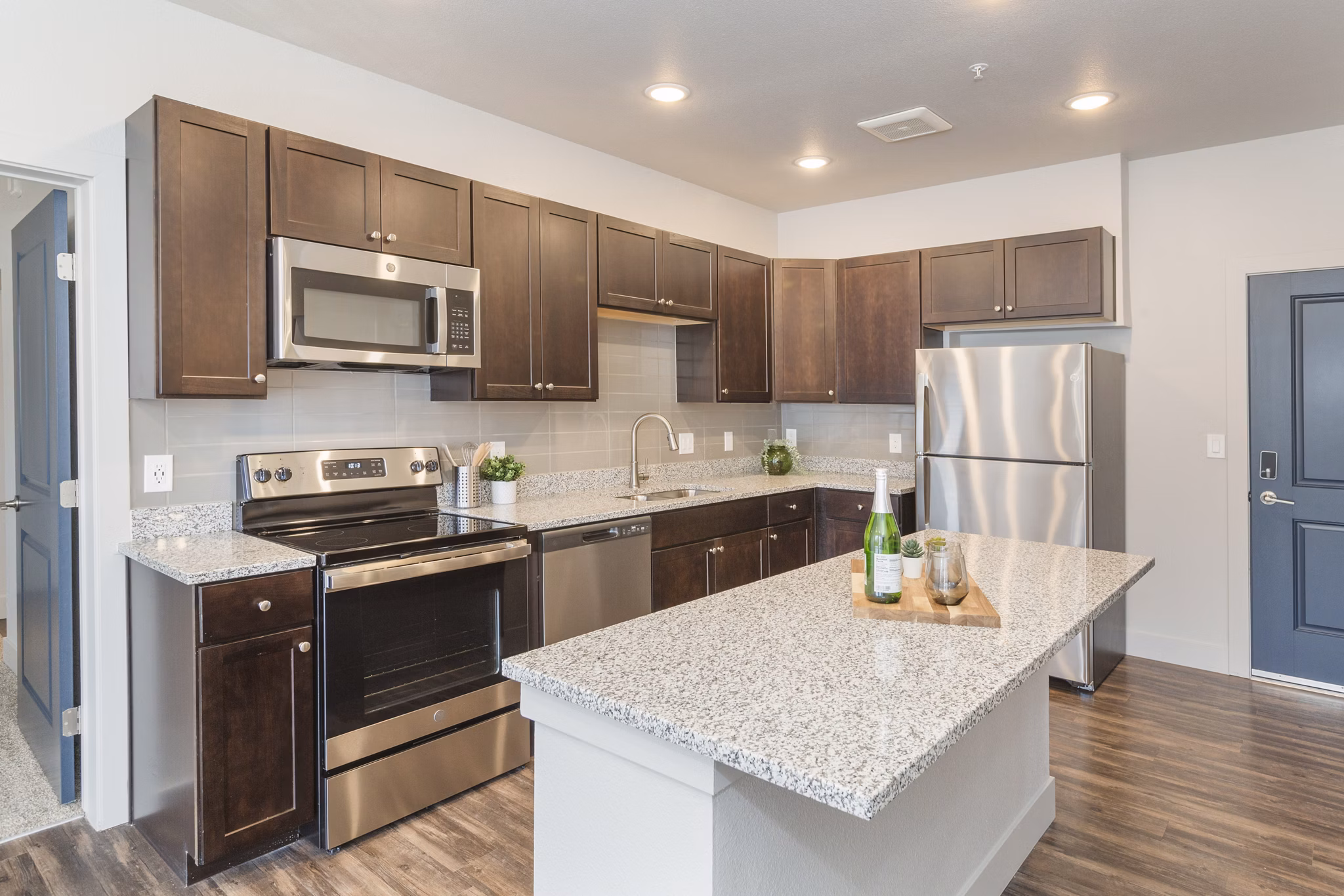 kitchen at Marq at Monument Ridge Apartments