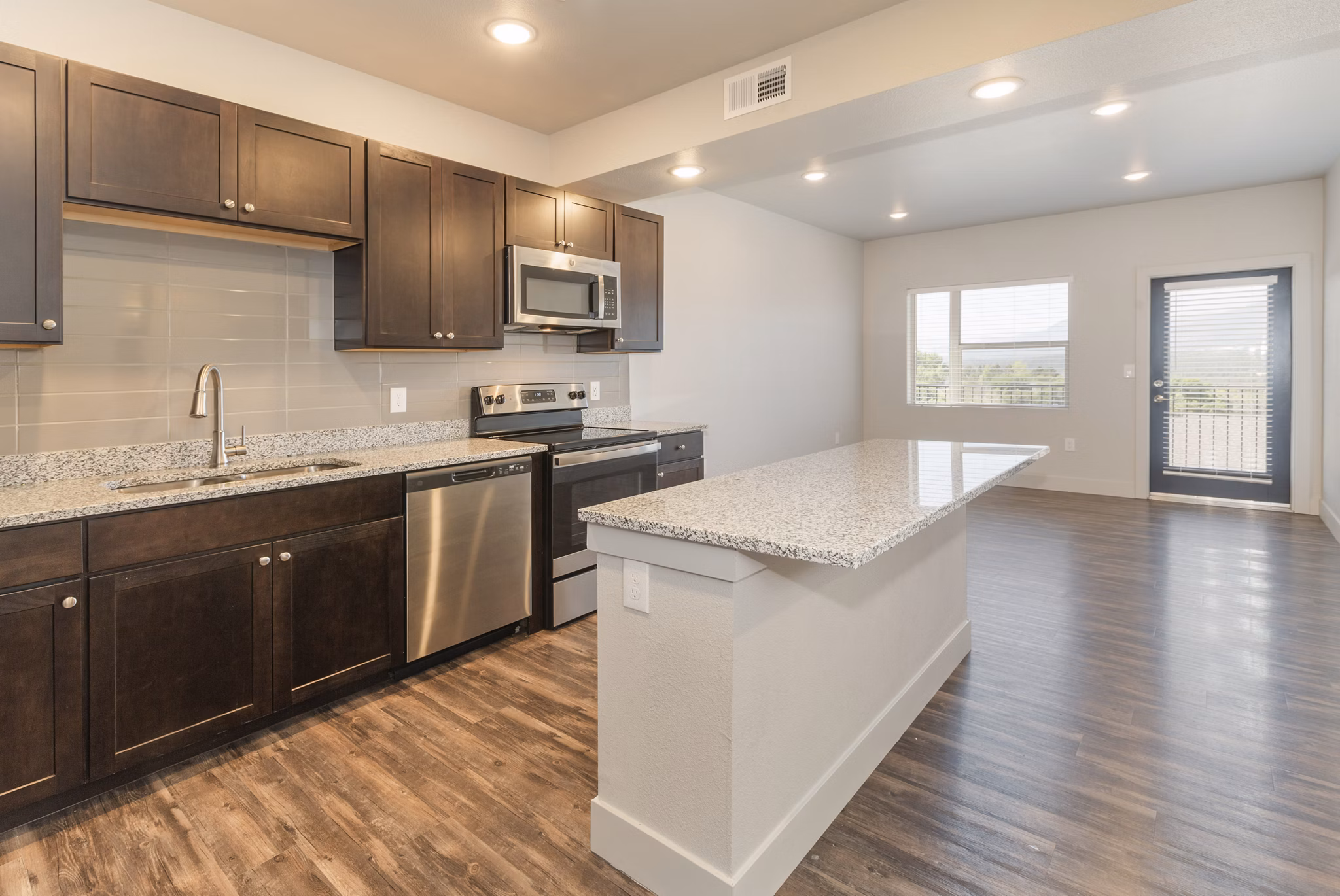 kitchen at Marq at Monument Ridge Apartments