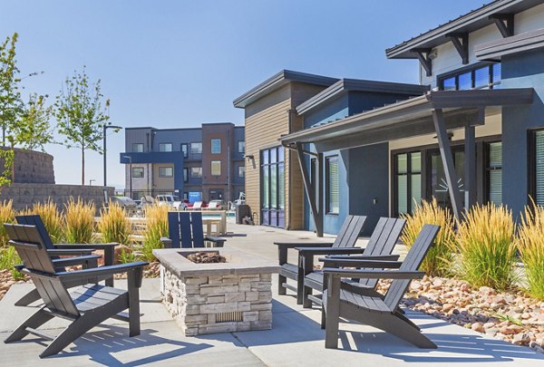 fire pit at Marq at Monument Ridge Apartments