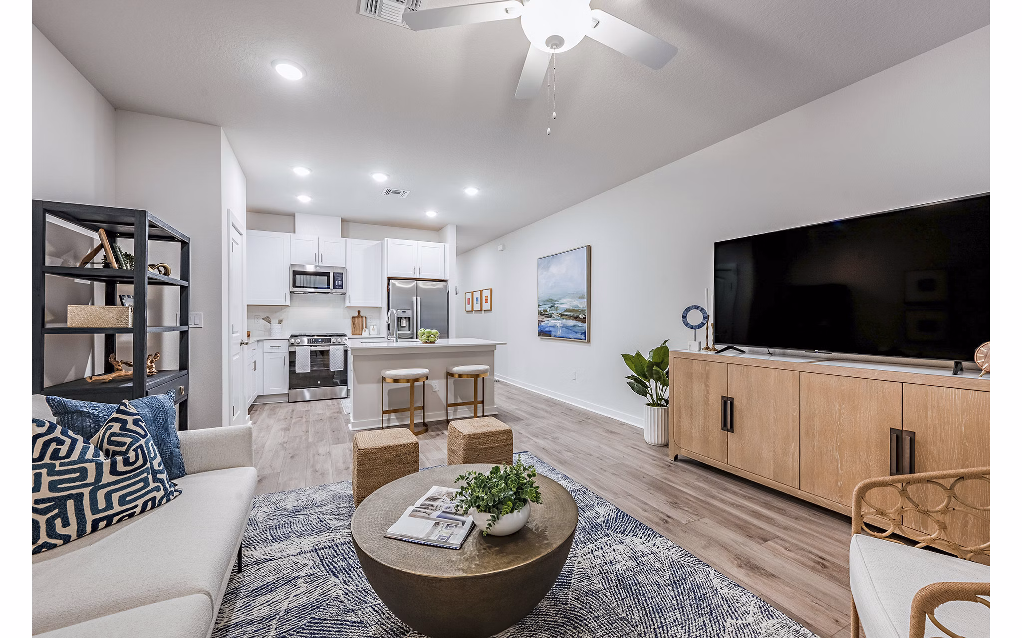 living room at SkyMor Wesley Chapel Apartment Homes