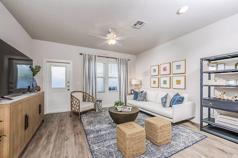 living room at SkyMor Wesley Chapel Apartment Homes