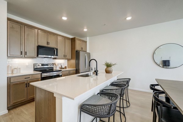 kitchen at Bloom Rental Living Apartments 