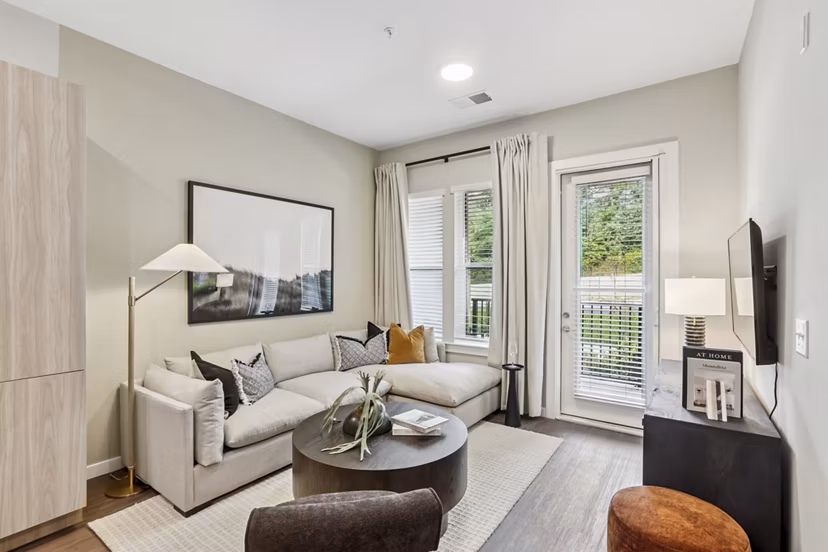 living room at Alta New Carrollton Apartments