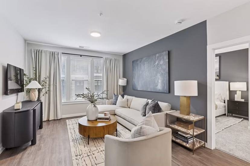 living room at Alta New Carrollton Apartments