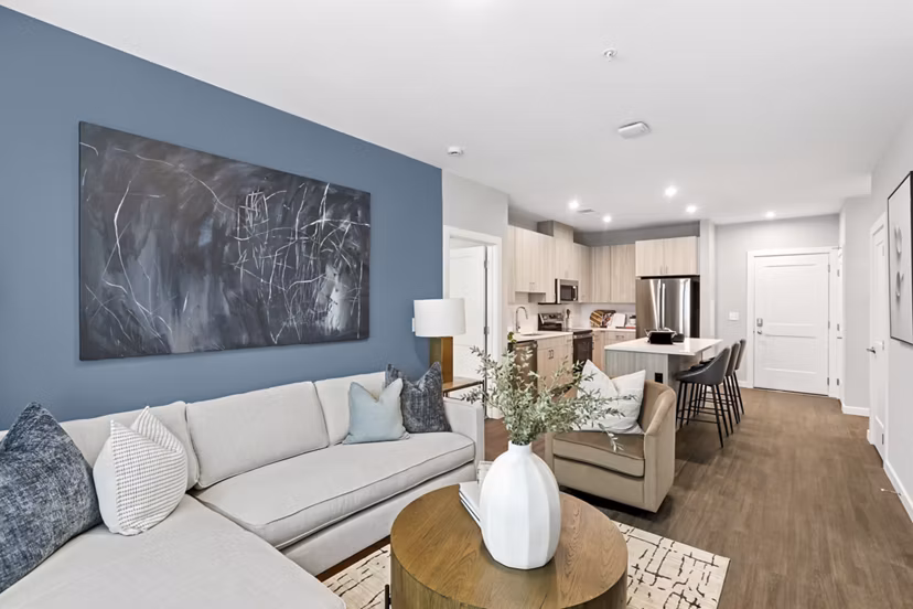 living room at Alta New Carrollton Apartments