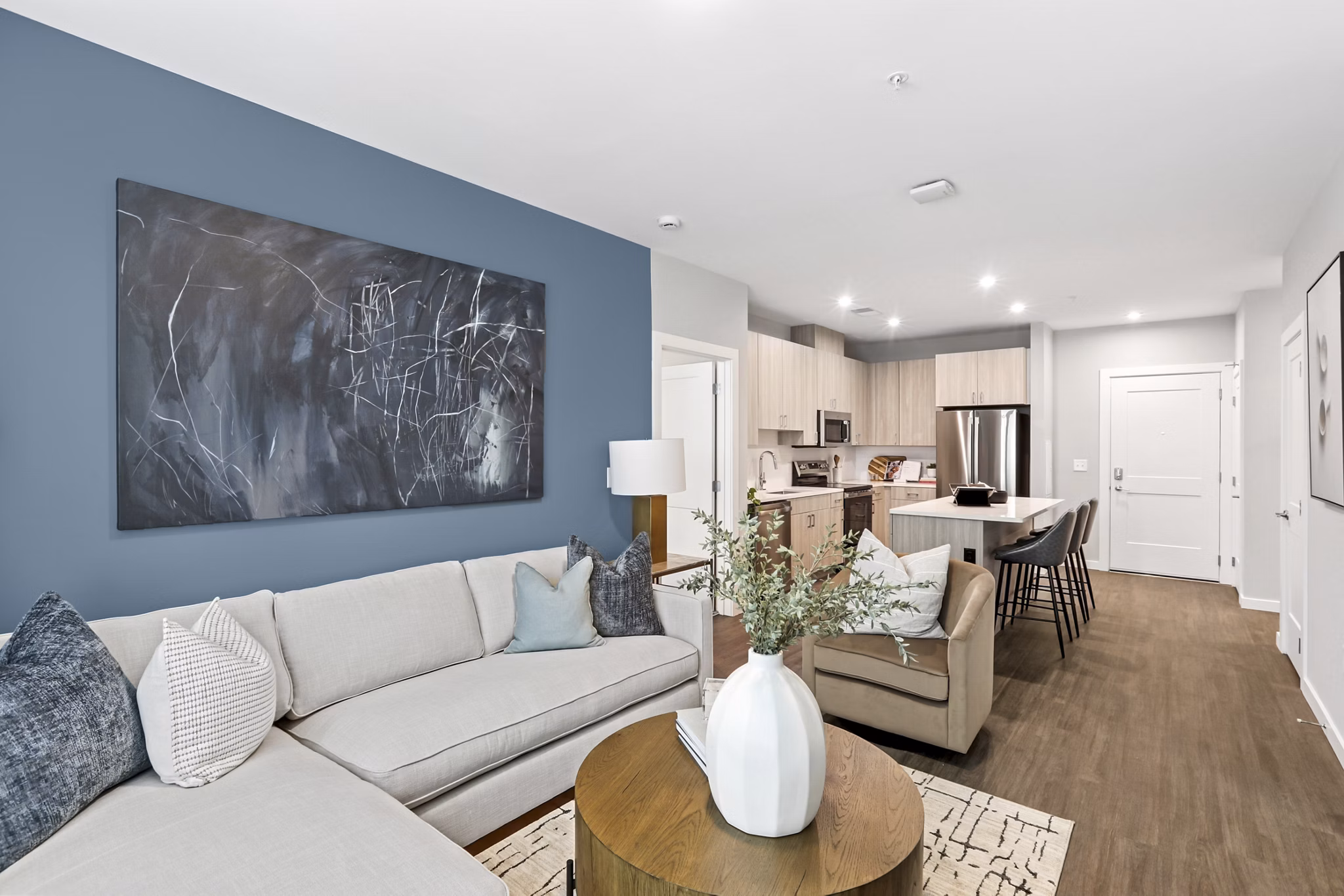 living room at Alta New Carrollton Apartments