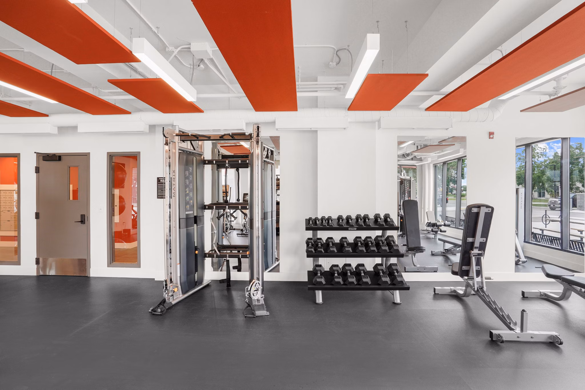 fitness center at FUZE Lucan Apartments