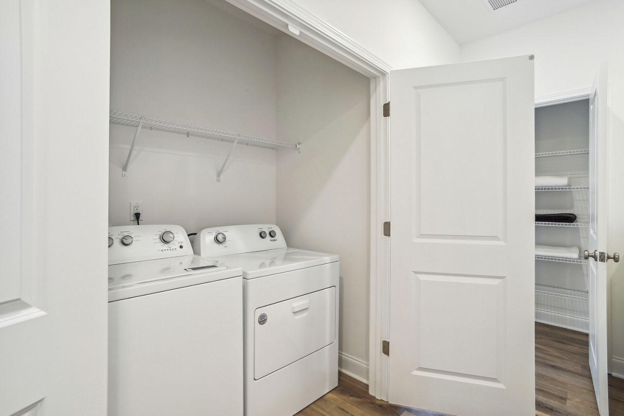Laundry room at Avery Townhomes