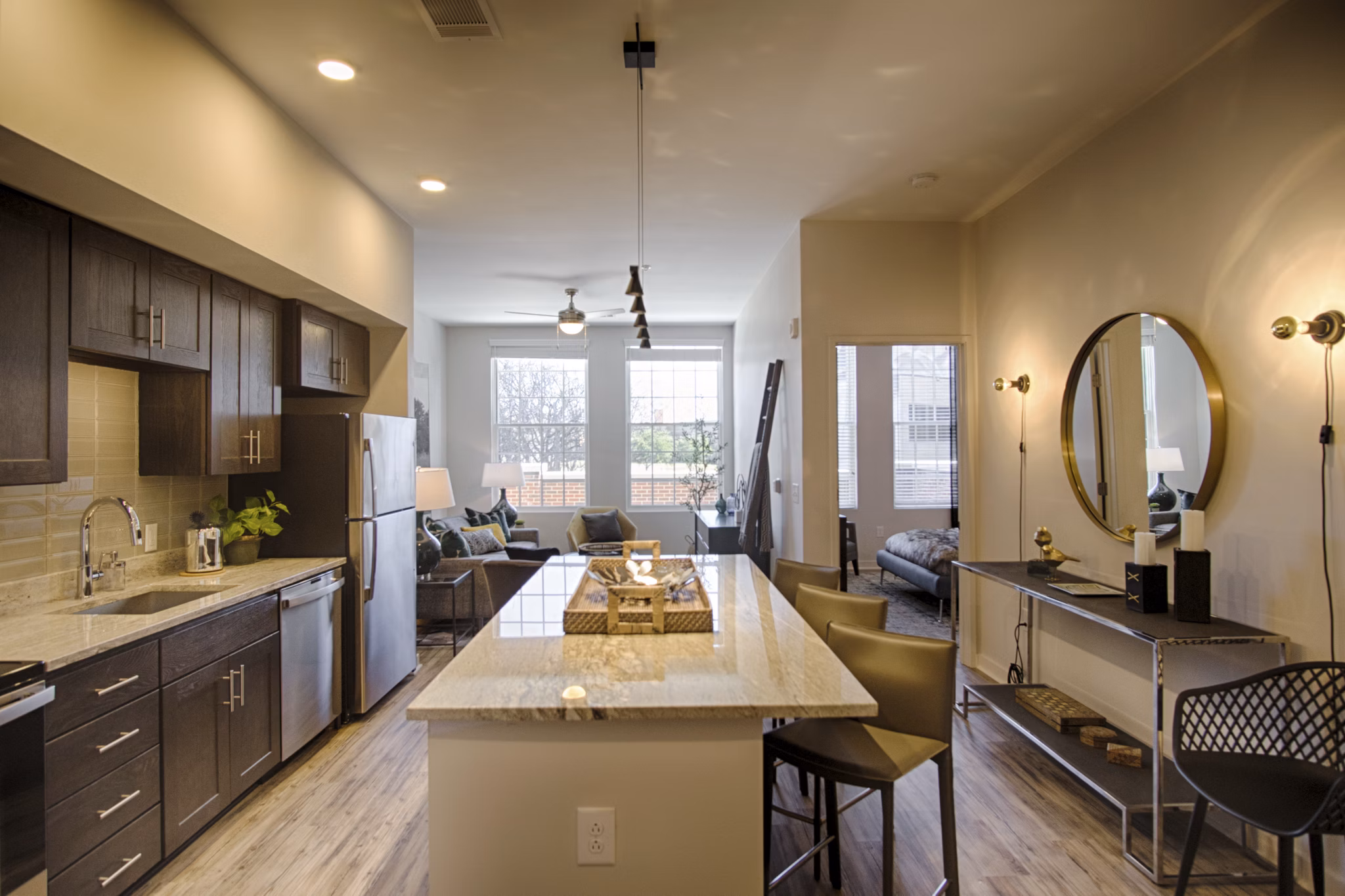 kitchen at Canvas Lofts Apartments