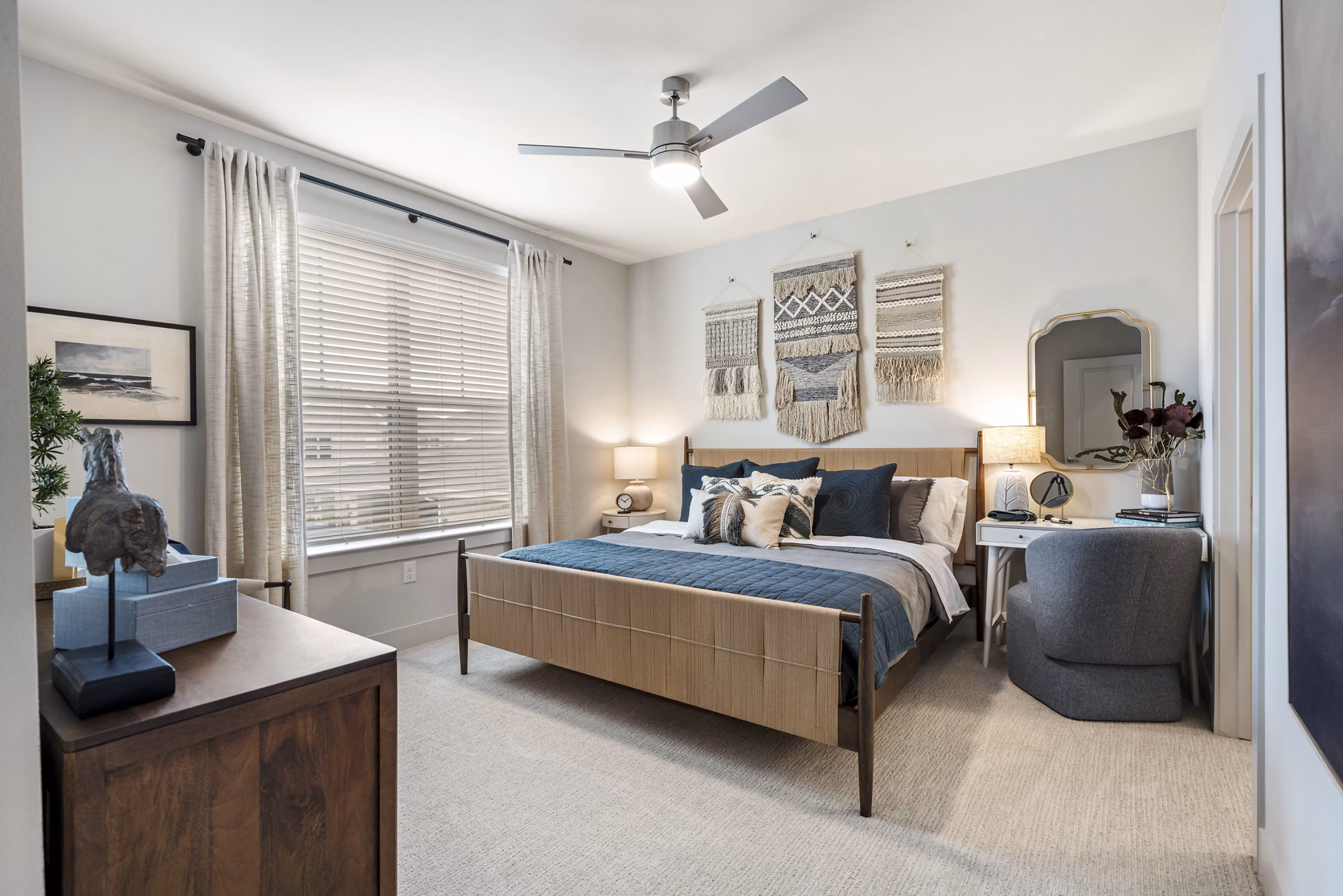 bedroom at Marlowe Wellington Apartments