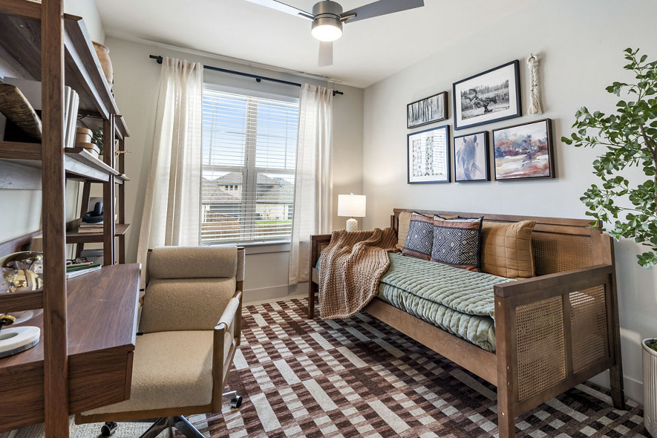 living room at Marlowe Wellington Apartments