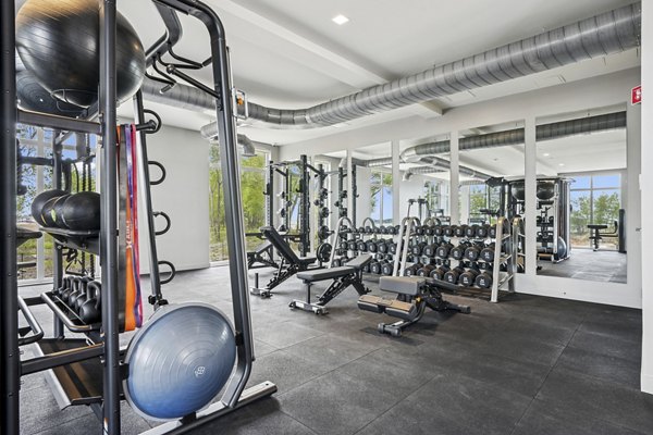 fitness center at The Shipwright Apartments