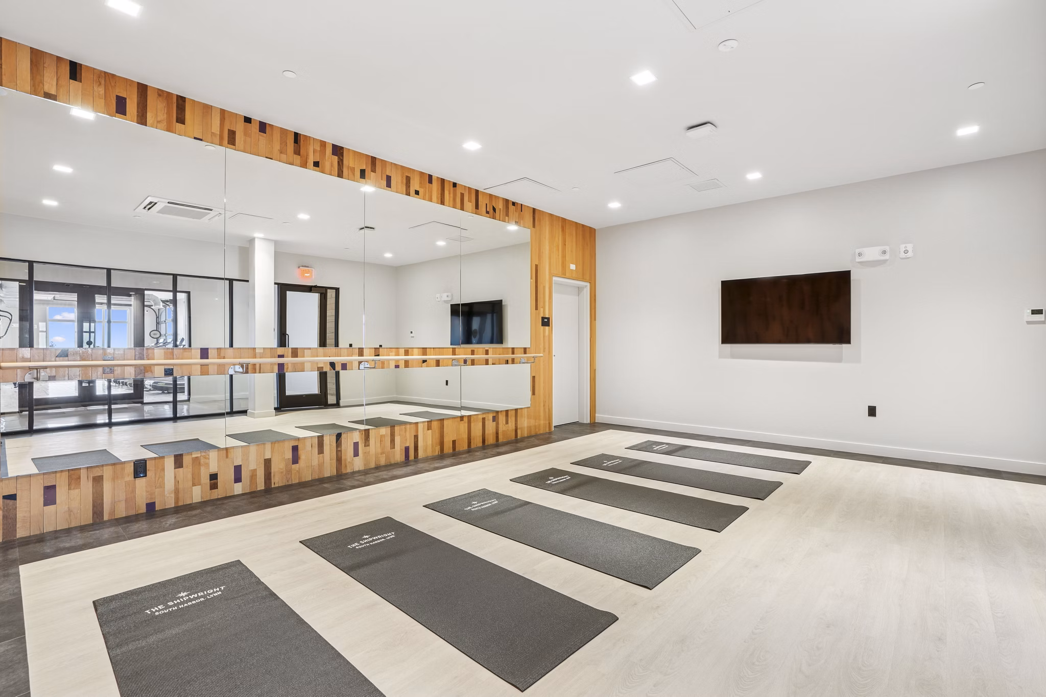 fitness center at The Shipwright Apartments