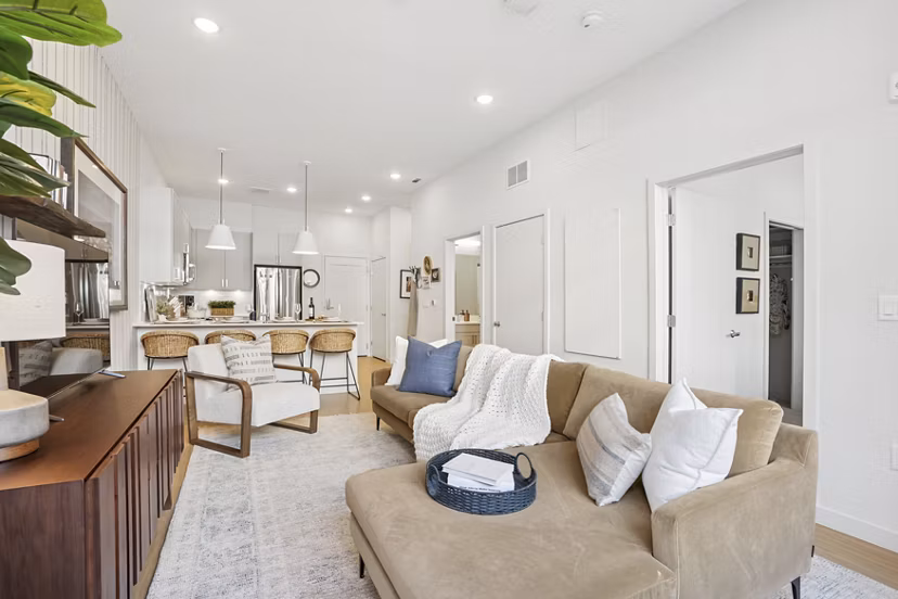 living room at The Shipwright Apartments 