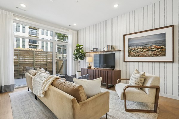 living room at The Shipwright Apartments