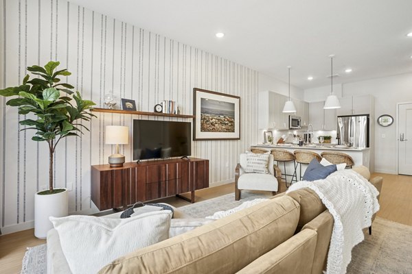 living room at The Shipwright Apartments