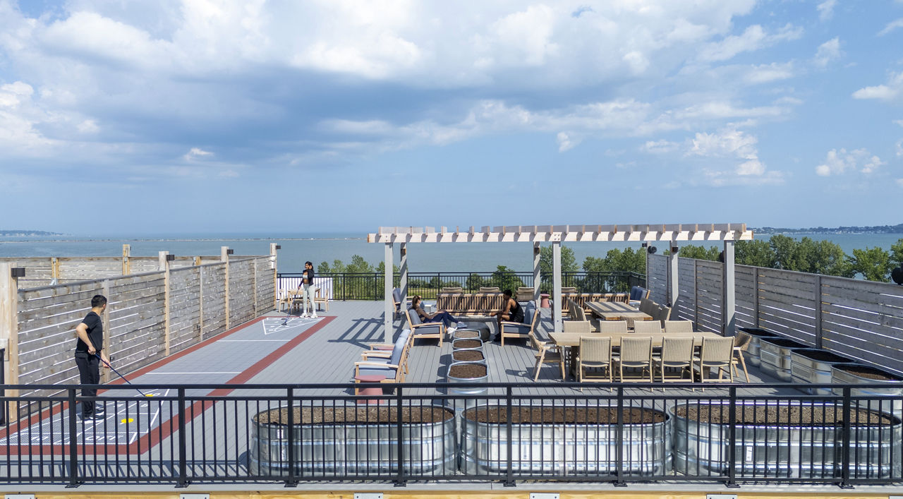 Roof deck at The Shipwright