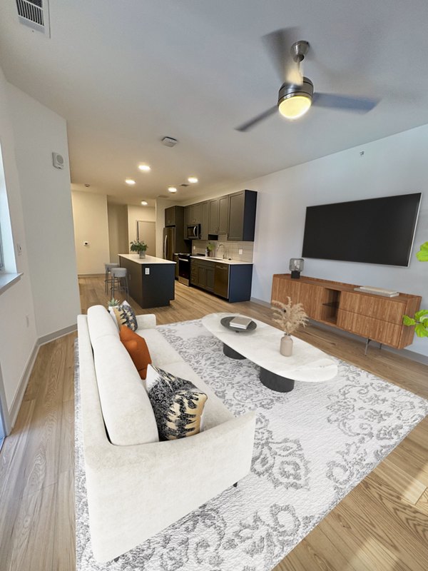 living room at Alta Mile High Apartments