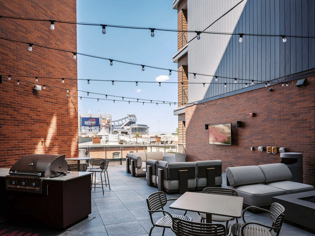 Roof deck at Alta Mile High