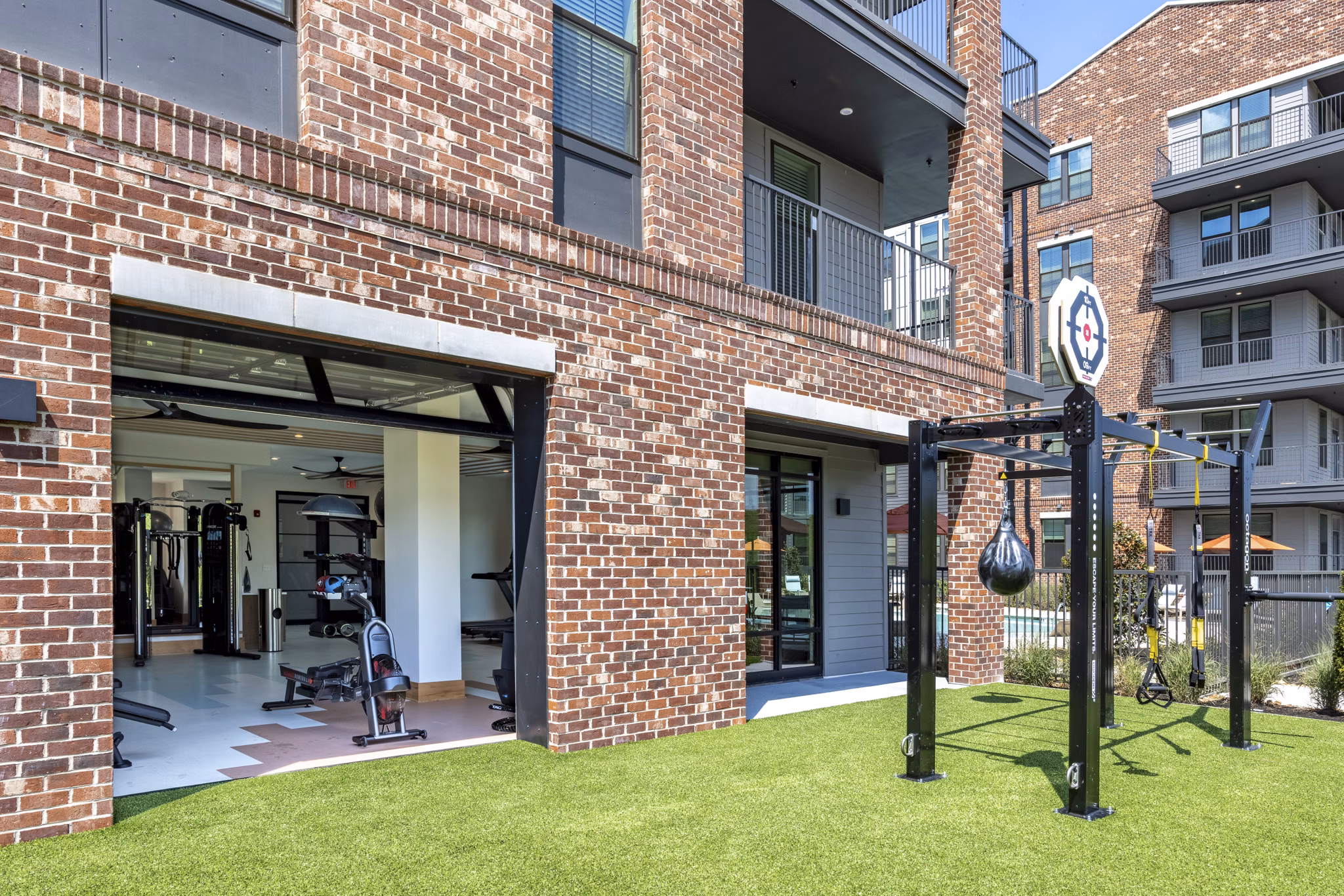 fitness center at Alta Lofts on the Levee Apartments