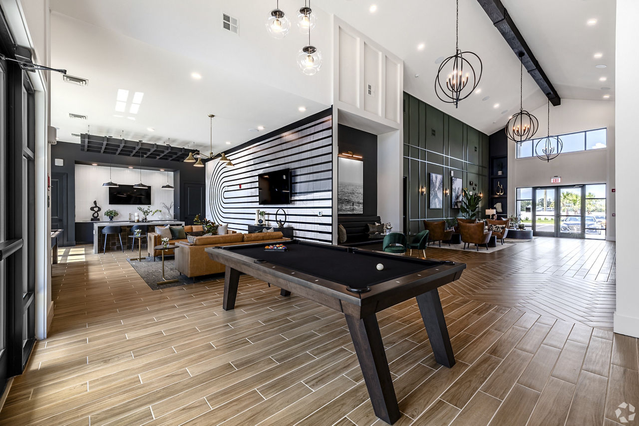 Game room at Altera Conner Park Land Olakes