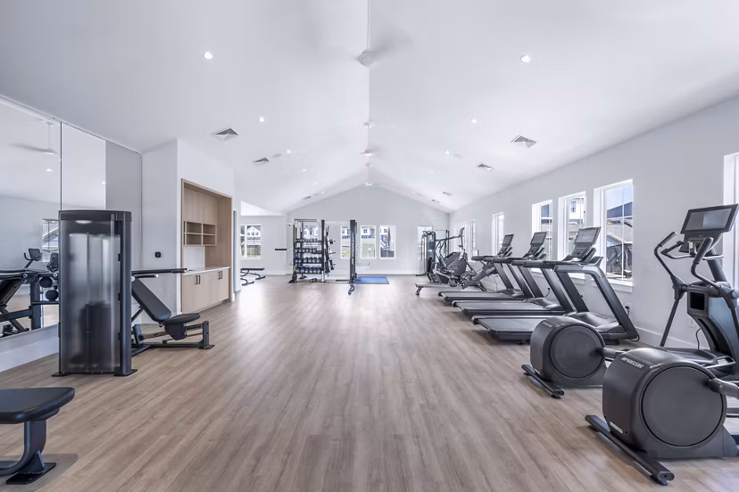 fitness center at Alta Oak and Pine Apartments